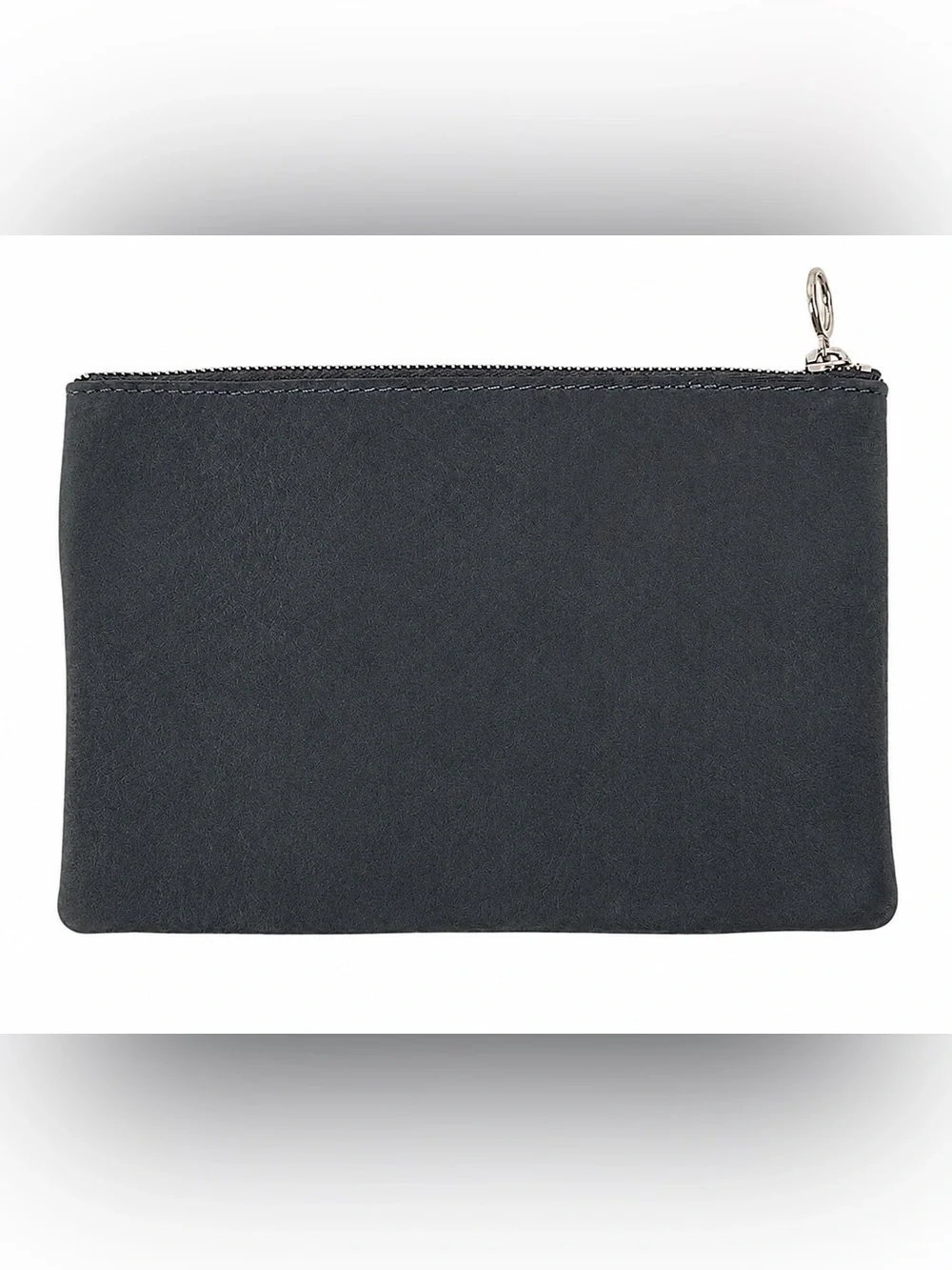 Madewell Black Distressed Leather Zip Pouch Clutch Wallet Organizer OS NWT